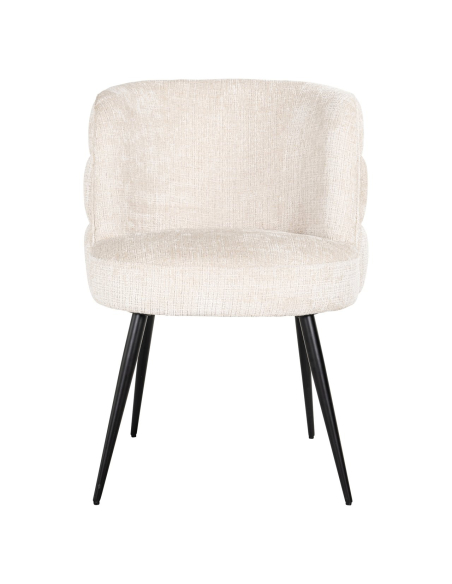 Silla de comedor beige Niagara ignífuga STELLA