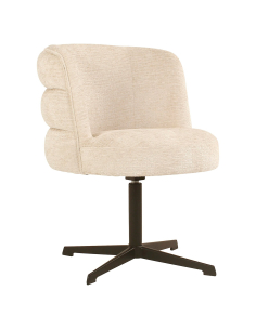Chaise de salle à manger crème Fusion pivotant CHADWICK 2