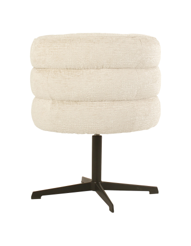 Cream Fusion swivel dining chair CHADWICK