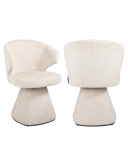 Beige eetkamerstoel Niagara brandvertragend GATSBI
