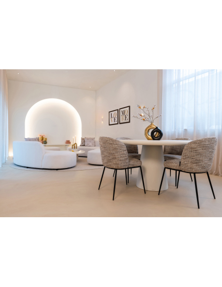 Conjunto de 2 Cadeiras de Sala de Jantar natural Trendy ELVI