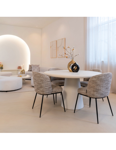 Set of 2 Natural Dining Chairs Trendy ELVI