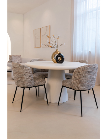 Set of 2 Natural Dining Chairs Trendy ELVI