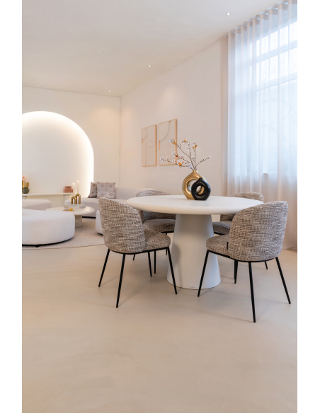 Set of 2 Natural Dining Chairs Trendy ELVI