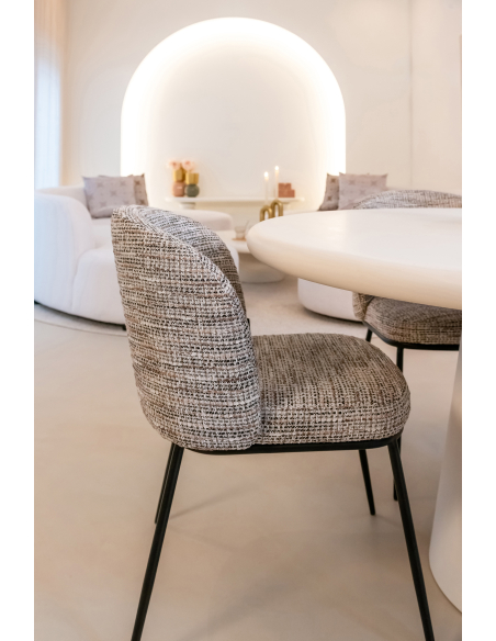 Conjunto de 2 Cadeiras de Sala de Jantar natural Trendy ELVI