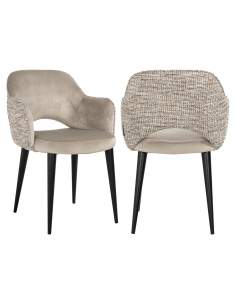Chaise salle à manger naturel Trendy / kaki GIOVANNA
