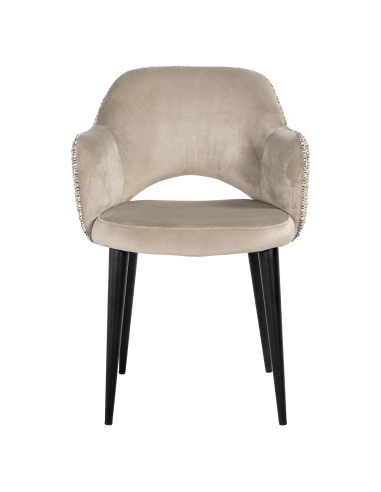 Cadeira de sala de jantar natural Trendy / caqui GIOVANNA