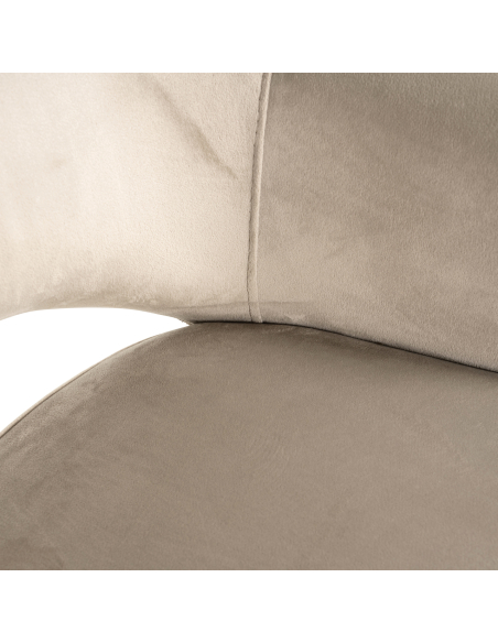 Cadeira de sala de jantar natural Trendy / caqui GIOVANNA