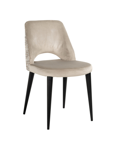 Set van 2 natuurlijke eetkamerstoelen Trendy TABITHA