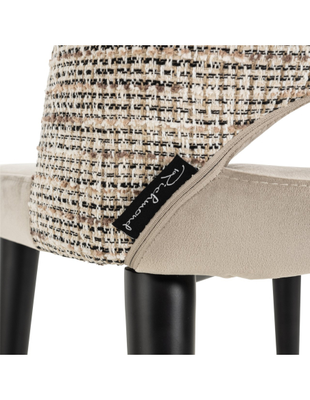 Set van 2 natuurlijke eetkamerstoelen Trendy TABITHA