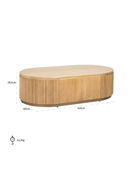 Salontafel Belfort natural oak