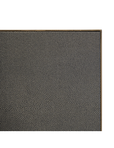 Eettafel Bloomville messing shagreen incl. glazen blad 200