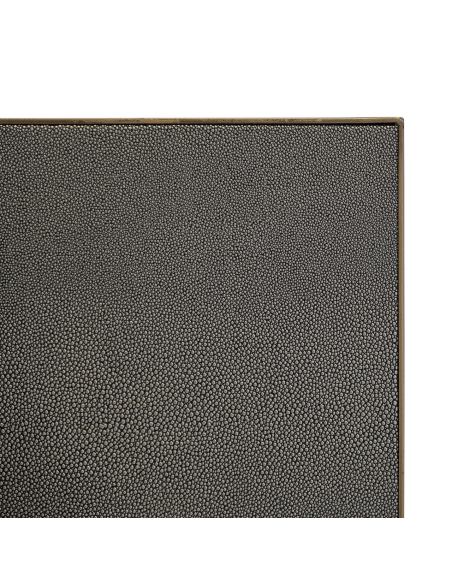 Mesa de jantar Bloomville em latão shagreen incl. tampo de vidro 200