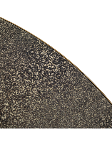 Tavolo da pranzo ottone shagreen piano 140Ø BLOOMVILLE