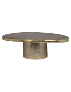 Brushed gold coffee table PULITZER | Décor Loft Attitude