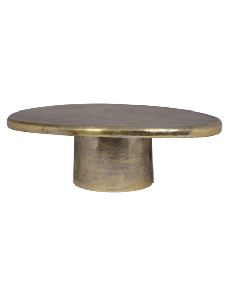 Mesa de centro dorado cepillado PULITZER | Decoración Loft Attitude