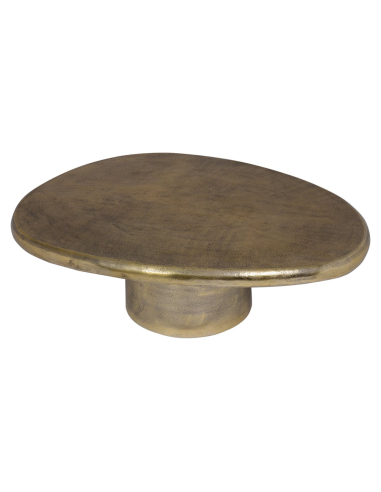 Table basse doré brossé PULITZER | Déco Loft Attitude