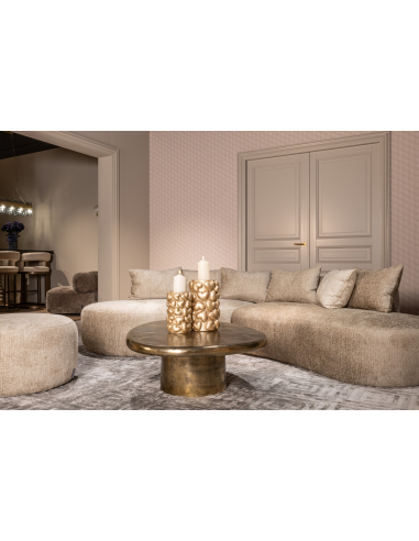 Couchtisch gebürstet goldfarben PULITZER | Deko Loft Attitude
