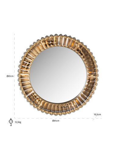Applique murale doré BECKY | Mobilier Loft Attitude