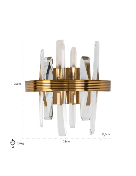 Gold wall light BRIGH | Furniture Loft Attitude