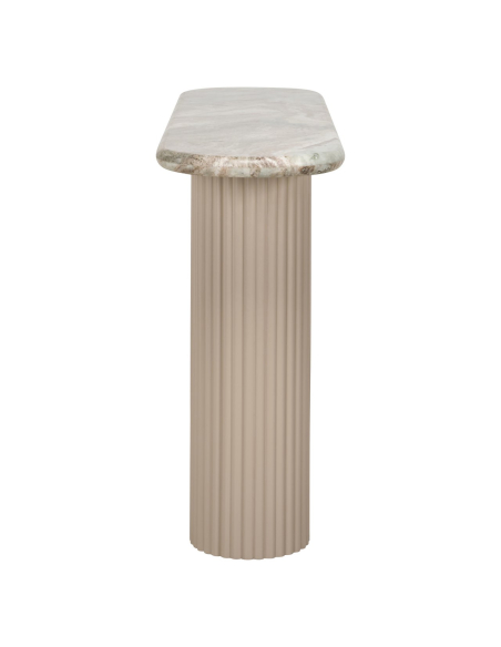 Powder beige console table CORONEL | Furniture Loft Attitude