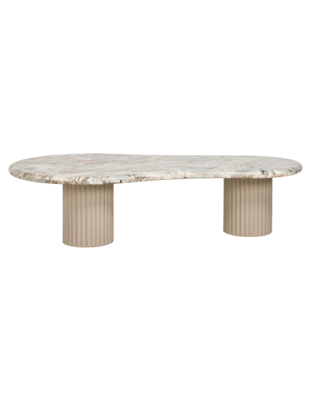Salontafel poederbeige CORONEL | Decoratie Loft Attitude