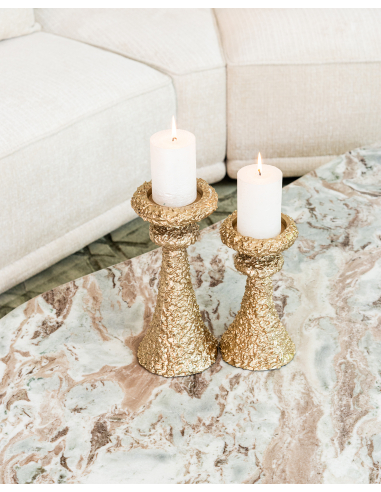 Couchtisch in Puderbeige CORONEL | Deko Loft Attitude