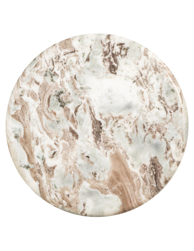 Table d'appoint beige poudré CORONEL | Loft Attitude