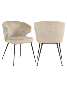 XANDRA fire-retardant Fusion desert dining chair