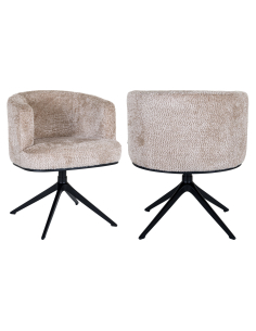 Beige eetkamerstoel Lovely draaibaar CHEYENNE