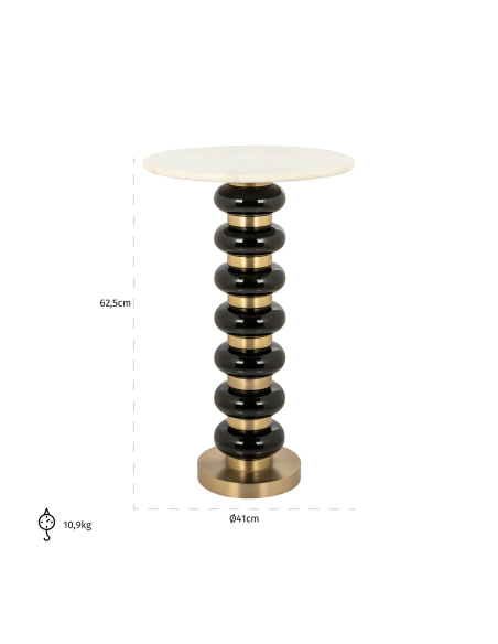 Black side table BARBARA | Furniture Loft Attitude
