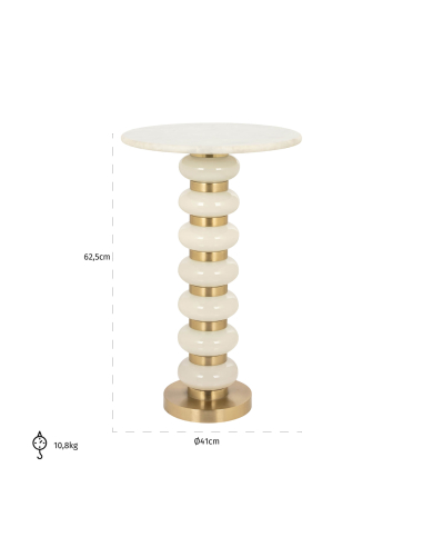 White side table BARBARA | Furniture Loft Attitude