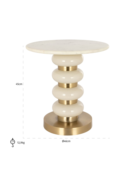 White side table BOANN | Furniture Loft Attitude