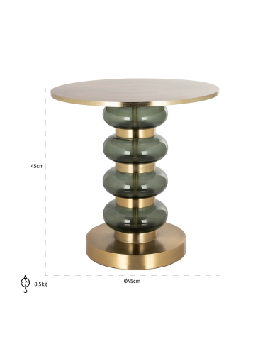 Mesa auxiliar verde DALINA | Mobiliario Loft Attitude