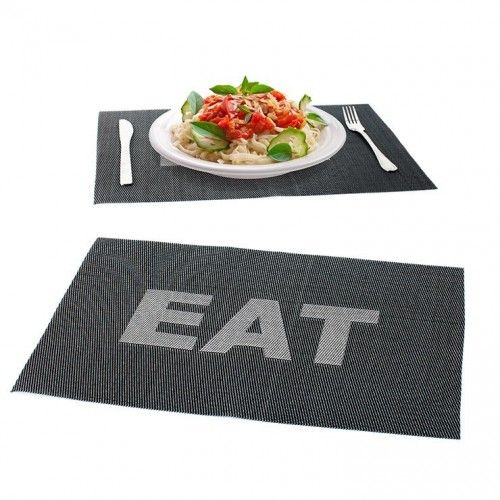 Viel 2 schwarz essen tisch set balvi