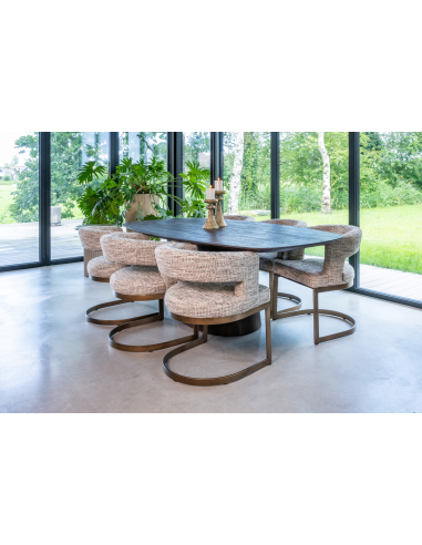Cadeira de sala de jantar natural Trendy ELLIS