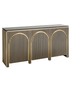 Buffet doré brossé LES ARCS | Mobilier Loft Attitude