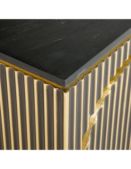Brushed gold sideboard LES ARCS | Furniture Loft Attitude