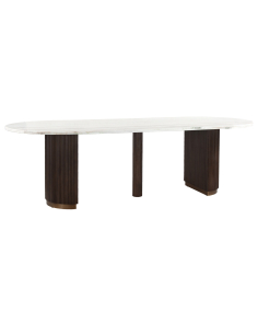 Table à manger brun 250 MAYFIELD | Déco Loft Attitude