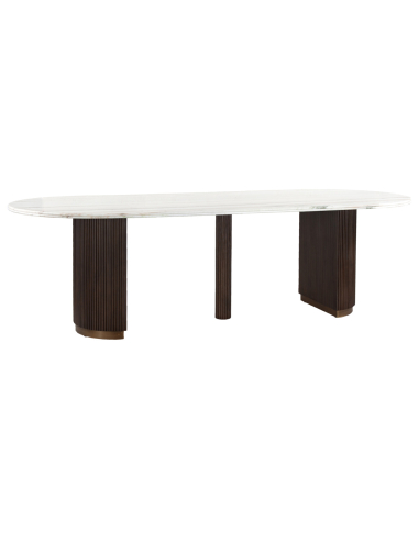 Eettafel bruin 250 MAYFIELD | Decoratie Loft Attitude