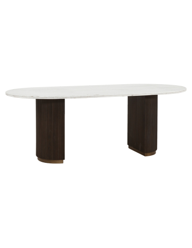 Tavolo da pranzo marrone 210 MAYFIELD | Arredamento Loft Attitude