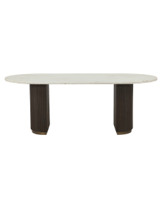 Bruine eettafel 210 MAYFIELD | Decoratie Loft Attitude 2
