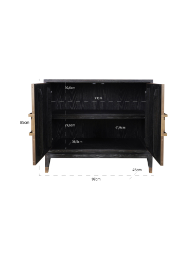 Buffet laiton galuchat BLOOMVILLE | Déco Loft Attitude