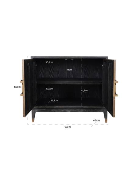 Buffet laiton galuchat BLOOMVILLE | Déco Loft Attitude