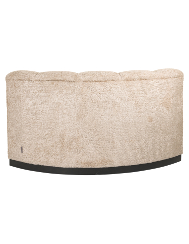 Panca beige Lovely con angolo arrotondato | Loft Attitude