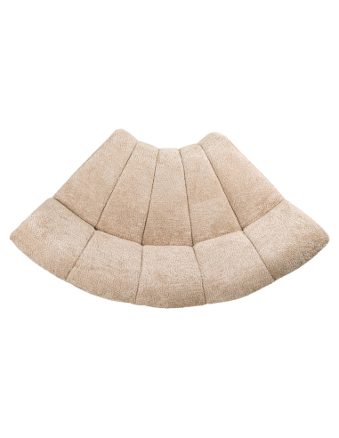 Panca beige Lovely con angolo arrotondato | Loft Attitude