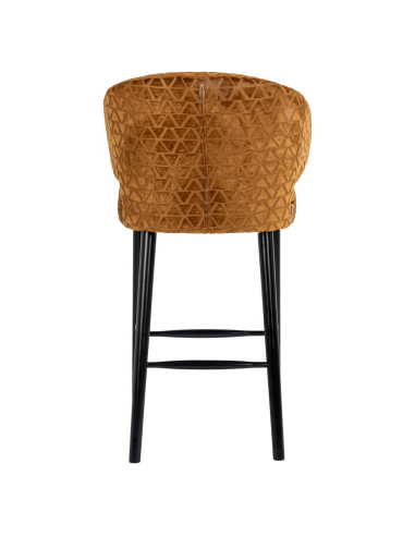 Banco de bar dourado antigo triângulo | Loft Attitude