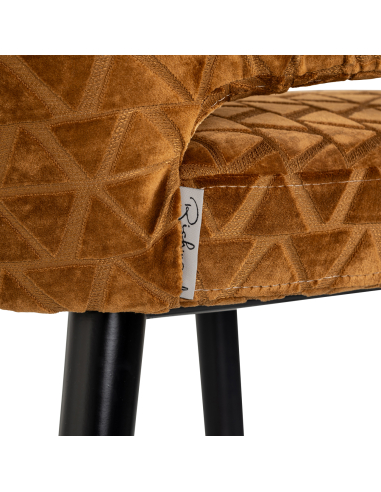 Antique gold triangle bar stool | Loft Attitude