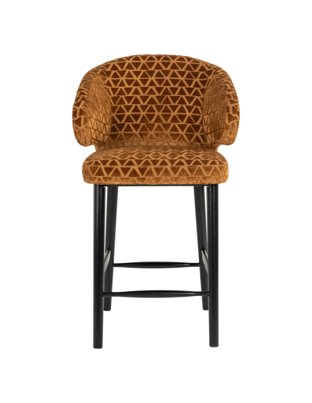 Antique gold triangle counter stool INDIGO