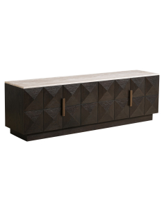 Meuble TV brun CLAREMONT | Mobilier Loft Attitude